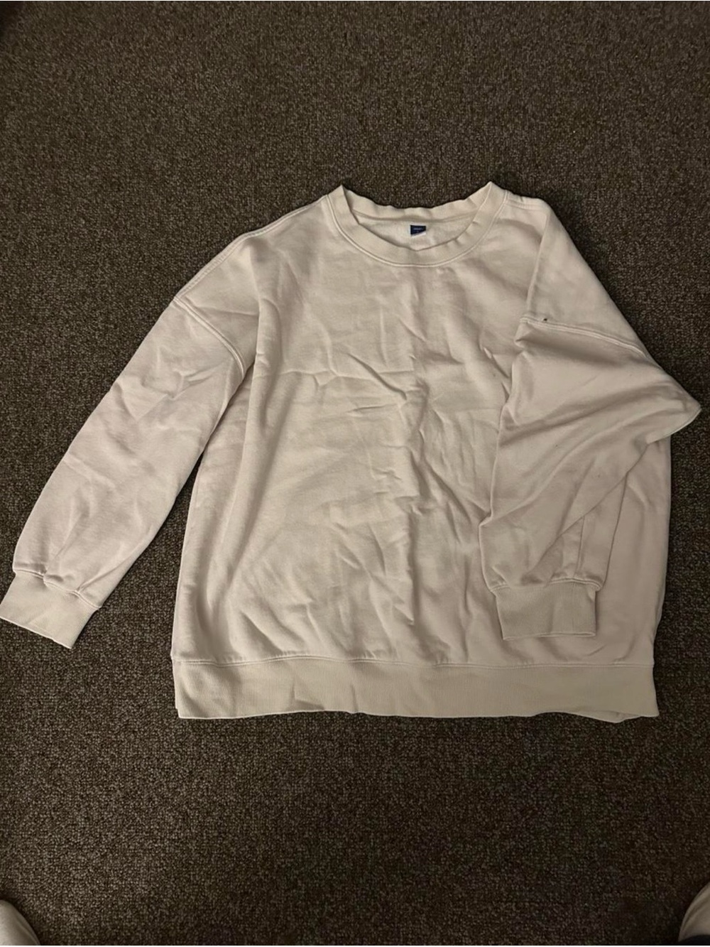 Old Navy Women's Cream Crewneck Sweater